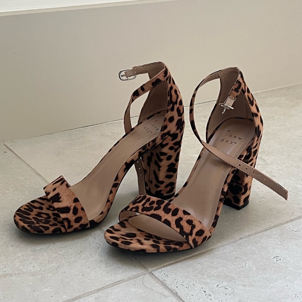 Cheetah print heels